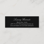 金ゴールドルクスコーム美容師 スキニー名刺 (裏面)