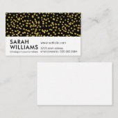 金ゴールドルクス斑点パターン 名刺 (正面/裏面)