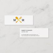 金ゴールドルクセンフードツールモノグラム スキニー名刺 (正面/裏面)