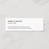 金ゴールドルクセンフードツールモノグラム スキニー名刺 (裏面)