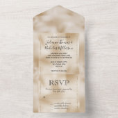 金ゴールドルクセ オールインワン招待状 (内側)