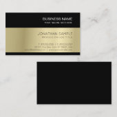 金ゴールドルッエレガントクモダンプレミアムシルクフィニッシュルクセ 名刺 (正面/裏面)
