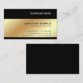 金ゴールドルッエレガントクモダンプレミアムシルクラックス 名刺 (正面/裏面)