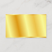 金ゴールドルッエレガントク会社シンプルテンプレート 名刺 (裏面)