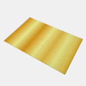 金ゴールドルックカスタムトレンディーエレガントテンプレート ドアマット (アングル)