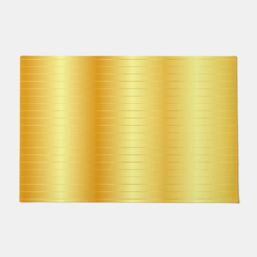 金ゴールドルックカスタムトレンディーエレガントテンプレート ドアマット (正面)