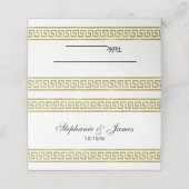 金ゴールドルックギリシャ鍵メイ縁どンダー#1 プレイスカード (外部開封)