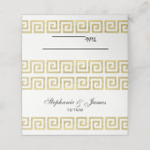 金ゴールドルックギリシャ鍵メイ縁どンダーS #3 プレイスカード (外部開封)