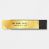 金ゴールドルックグラマラストレンディーエレガントテンプレート サインプレート (正面)