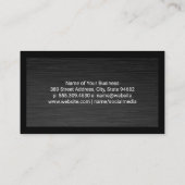 金ゴールドルックスディナーウェア |料理 名刺 (裏面)