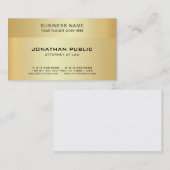 金ゴールドルックプロフェッショナル弁護士弁護士 名刺 (正面/裏面)