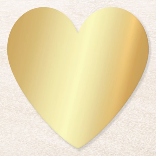 金ゴールドルックモダンエレガントテンプレート ペーパーコースター (正面)