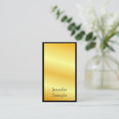 金ゴールドルックモダンエレガントプロフェッショナルテンプレート 名刺 (スタンド正面)