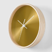 金ゴールドルックモダンプリント 壁時計 (傾斜)