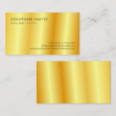 金ゴールドルックモダンプロフェッショナルエレガントテンプレート 名刺 (正面/裏面)