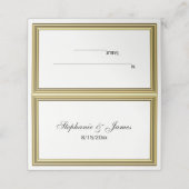 金ゴールドルックレイヤフレームエスコートカード プレイスカード (外部開封)