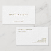 金ゴールドルック文字プレミアムウルトラシックラグジュアリーエリート 名刺 (正面/裏面)