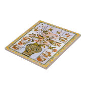 金ゴールドルック花瓶タイル壁画 タイル (側面)