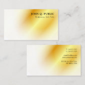 金ゴールドルッモダンクエレガントミニマルテンプレート 名刺 (正面/裏面)