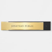 金ゴールドルッモダンクグラマーシンプルトレンディーテンプレート サインプレート (正面)