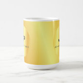 金ゴールドルッモノグラムのクテンプレートエレガント コーヒーマグカップ (中央)