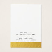 金ゴールドルッ縁どクカスタムのロゴイヤリングディスプレイカード (裏面)