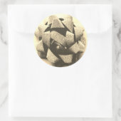 金ゴールドルプレゼントパーティーボウ ラウンドシール (バッグ)