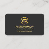 金ゴールドルーフサンライズ縁どリアルティ 名刺 (裏面)