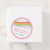 金ゴールドレインボーアートパーティー誕生日サンキュー フェイバータグ (インサイチュ)