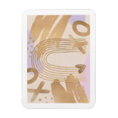 金ゴールドレインボーXOXOマグネット マグネット (縦)