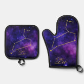 金ゴールドレオコンステレーションオンダーク銀河系 | 鍋つかみ&鍋敷きセット (正面)