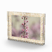 金ゴールドレオパードのパーソナライズされた写真 フォトブロック (右)