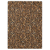 金ゴールドレオパードフールシックサングリアピンクボウブティック クリップボード (裏面)