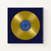 金ゴールドレコードアルバム ノートブック (裏面)