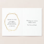 金ゴールドレジョイスヴァージンメアリーイエズクリスマス 箔カード (内部)