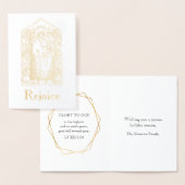 金ゴールドレジョイスヴァージンメアリーイエズクリスマス 箔カード (ディスプレー)