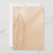 金ゴールドレタリングオンクリームサテンユダヤバルミツワー 招待状 (裏面)