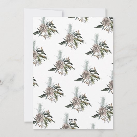 金ゴールドレタリングオーバーレはっきりしたメリーイ写真カード シーズンカード (裏面)