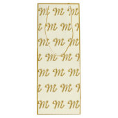 金ゴールドレターMパタエレガントーン母の日カスタム ワインギフトバッグ (裏面)