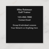 金ゴールドレッスンのトレーニングプロフェッショナル スクエア名刺 (裏面)