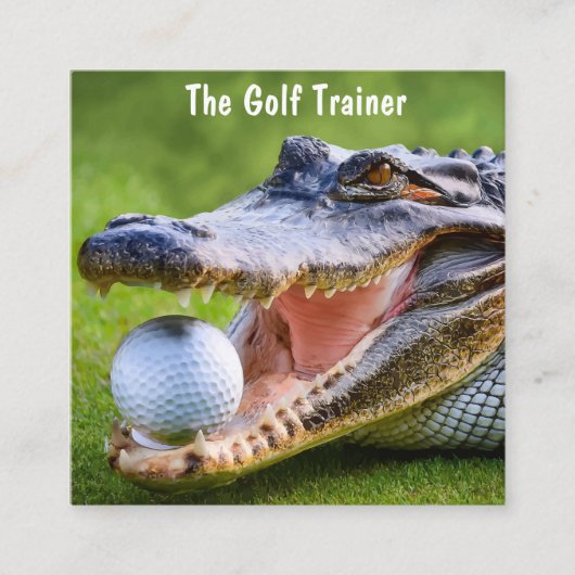 金ゴールドレッスンのトレーニングプロフェッショナル スクエア名刺 (正面)