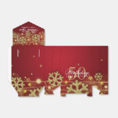 金ゴールドレッドウィンター50誕生日ありがとう フェイバーボックス (折り畳みなし)