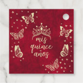 金ゴールドレッドキンセアニラバタフライティアラミンス フェイバータグ (裏面)