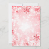 金ゴールドレッドクリスマスツリー会社ホリデーパーティー 招待状 (裏面)