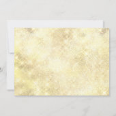 金ゴールドレッドスパークルツリーライトクリスマスパーティー 招待状 (裏面)