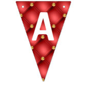 金ゴールドレッドダイアモンズラグジュアリー誕生日バンティンフラグ バンティングフラッグ (第3の旗)