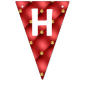 金ゴールドレッドダイアモンズラグジュアリー誕生日バンティンフラグ バンティングフラッグ (第2の旗)