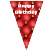 金ゴールドレッドダイアモンズラグジュアリー誕生日バンティンフラグ バンティングフラッグ (第1の旗)