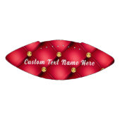 金ゴールドレッドダイヤモンドあなたのテキストサッカーギフトをタフテッド アメリカンフットボール (パネル)