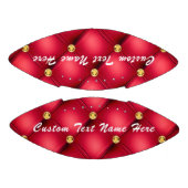 金ゴールドレッドダイヤモンドタフテカスタムッド文字サッカーギフト アメリカンフットボール (パネル)